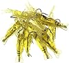 Valkyrie 12 Pieces Phosphorescent Hook Silicone Shrimp Fishing Rod Feed Fake Artificial Needle Fish Feed Yellow