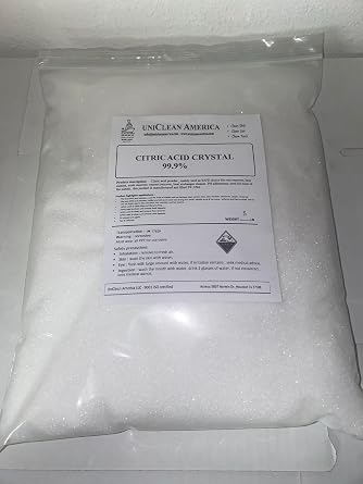 Citric Acid - 99% Pure Anhydrous Powder, 2X Stronger Than Pentahydrate, for Cleaning Rust, Scale & Lime, Made in USA 1, Pounds