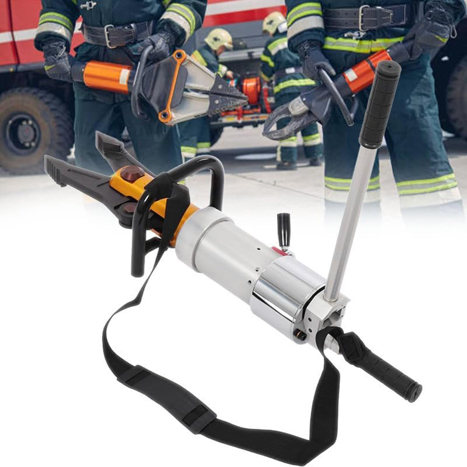 LQQYJSM Hydraulic Rescue Combi Tool | 360° Rotating Spreader-Cutter, Hydraulic Rescue Pliers Spreader Stretching Plier for Firefighting, Vehicle Extrication, Pipeline Maintenance Woodencasepacking