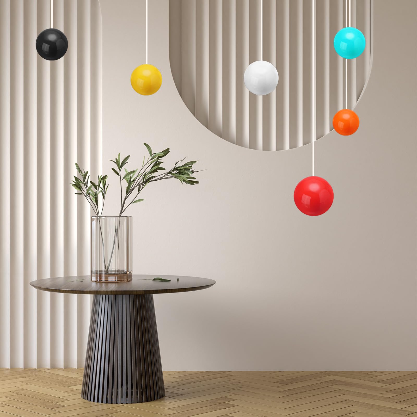 QUARKZMAN Boule de Décoration de Globe de Jardin 3,5 Pouces 90 mm Sphère Réfléchissante Polie, Boule de Jardin en Acier Inoxydable pour Décoration de Jardin à Domicile, Noir Brillant
