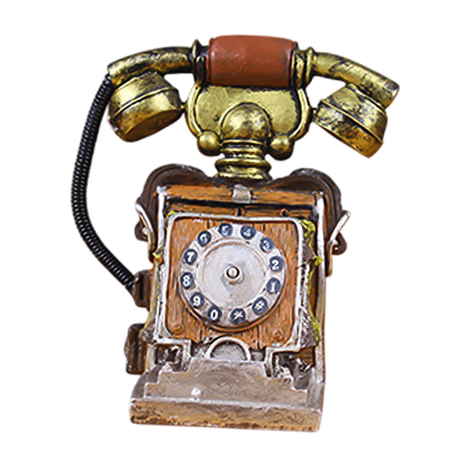 Bnf® Phone Model Large Creative Resin Vintage Rotary Telephone for Cafe Bar Store E01 | Home & Garden | Home D?©Cor | Figurines
