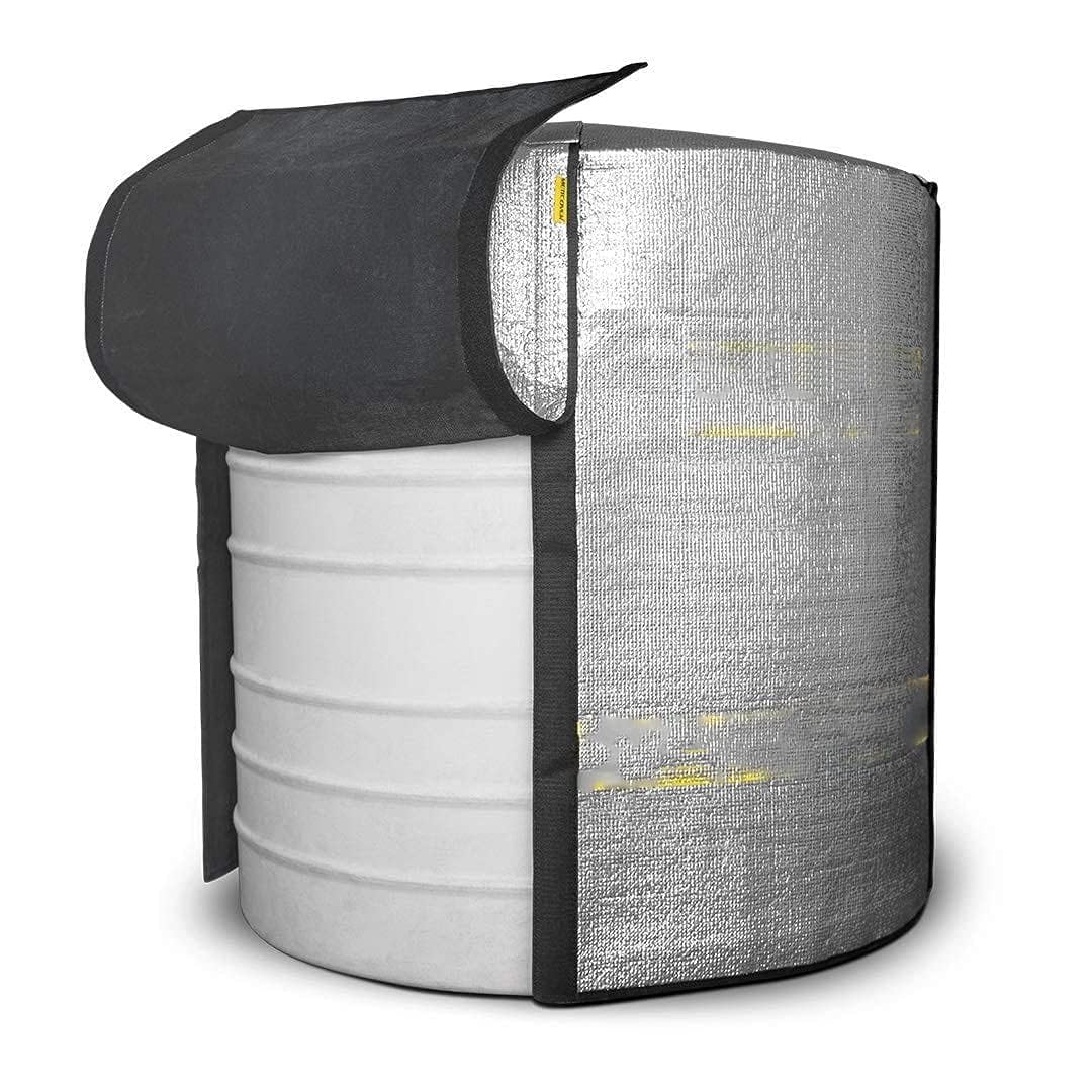 WKM Water Tank Insulation Cover 1000 Ltr - Polyester | Water Tank Cover Roof Top Thermal Water Tank Jacket | 3 Layer Cover to Protect from Hot and Cold Weather-image-40