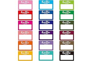 Easy Organization with 18-Color, 540-Count 'Hello My Name Is' Stickers