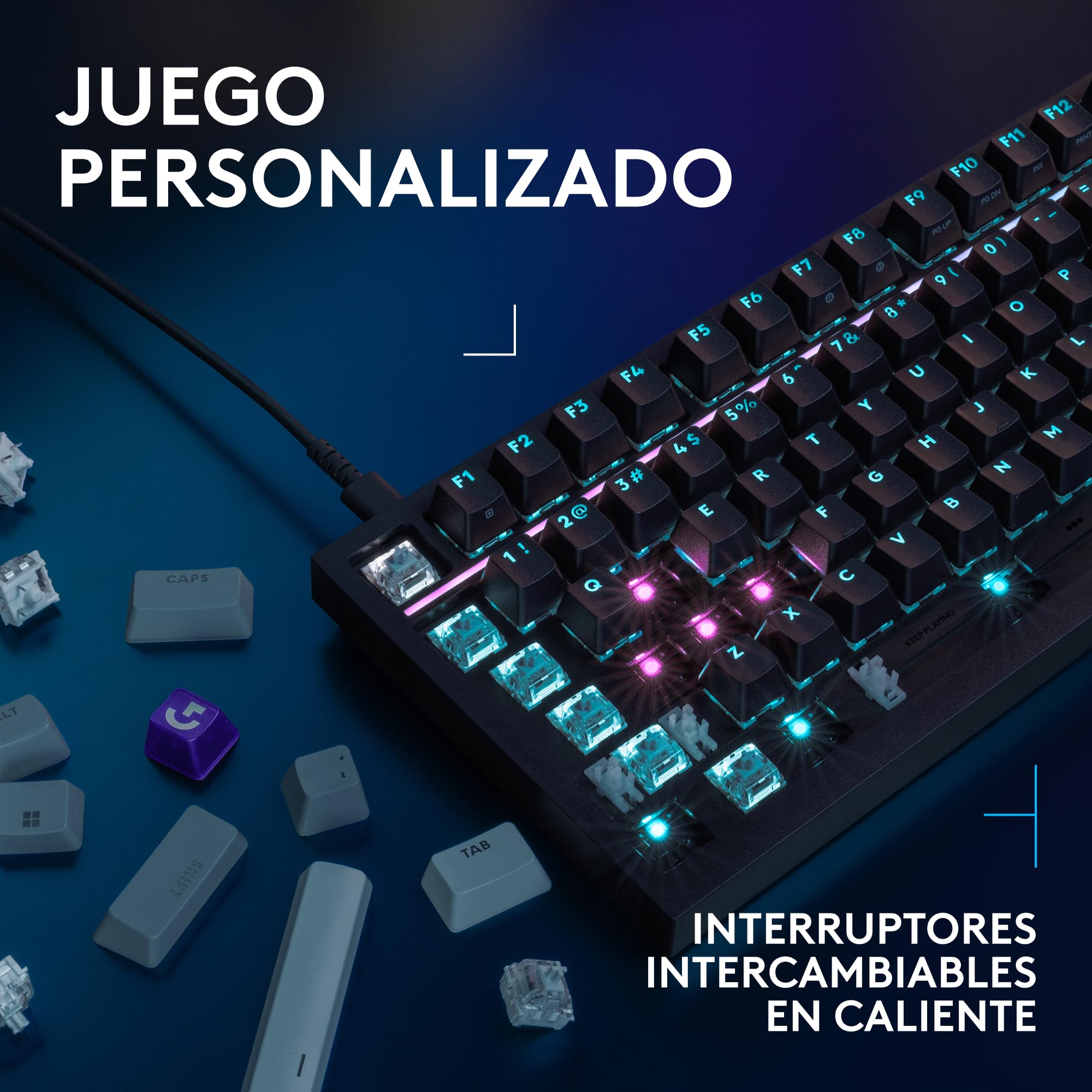 Logitech G G316 X 98 Teclado Gaming (ES) + G305 X Superlight Ratón - Negro
