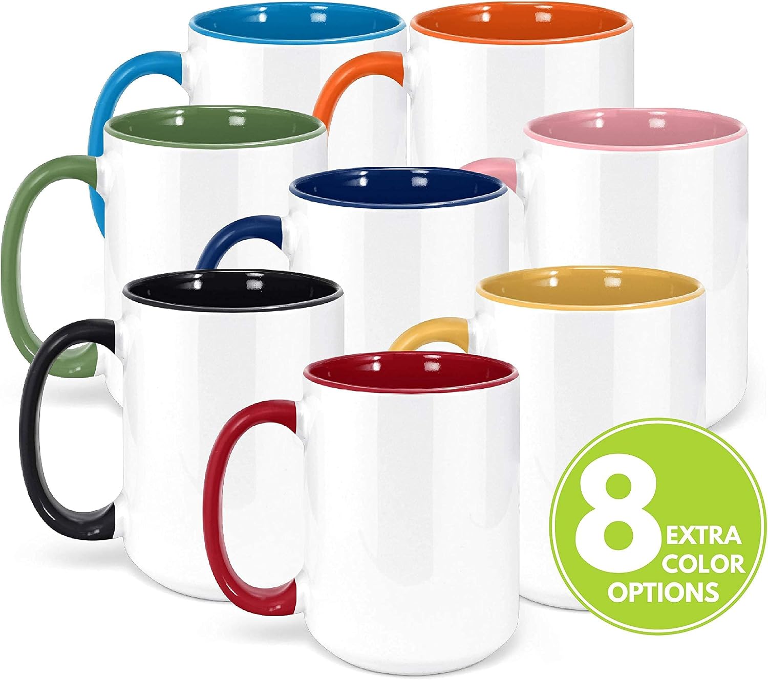 Photo Coffee Mug Personalized - Large Custom Valentines Day Mug - 8 COLOR | UPLOAD ANY PICTURE, LOGO, TEXT | Personalized Coffee Cup, Customizable Coffee Mug - Photo Gifts for Dad, Family Photo Gift