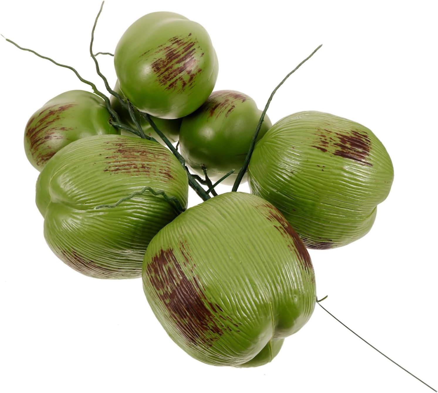 1 Bunch Simulation Coconuts Artificial Fruit Decor Lightweight Plastic Model for Tropical Party Display Photography Props Home Decoration