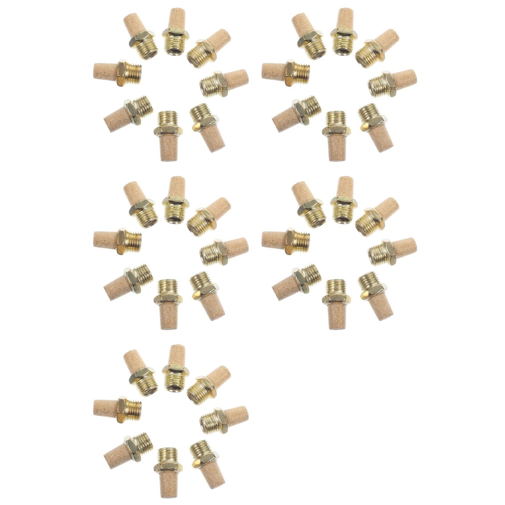 Jnchdghwa As Shown 40Pcs Compressor Exhaust Valve Pneumatic Rapid Exhaust Stopper Exhaust Air Conditioning Vents 1/8Inch