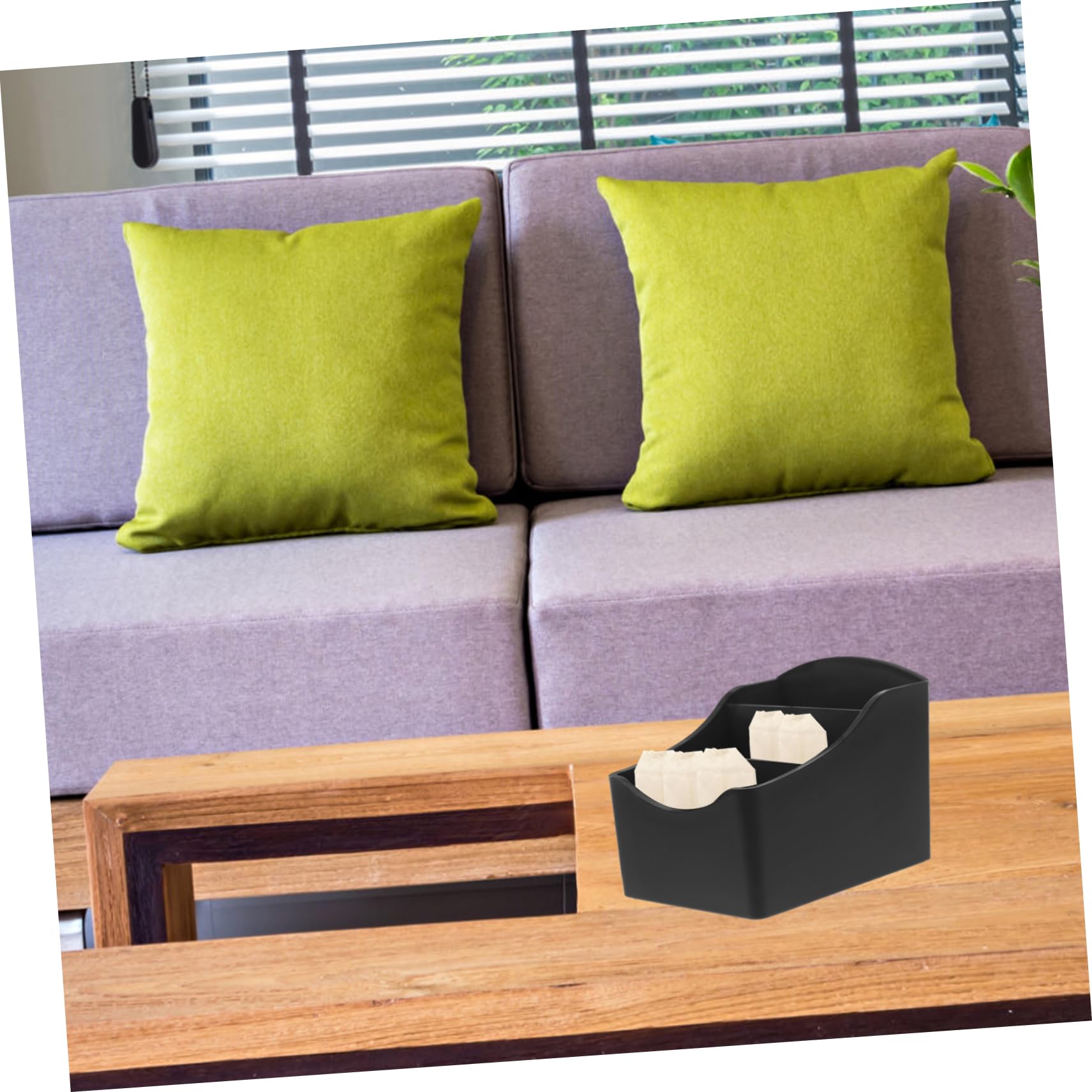 FUNOMOCYA Sugar Storage Box Tv Mount Tv Remote Holder Braces Tv Stands Tea Bags Sugar Packet Condiment Organizer Paper Cup Dispenser Countertop Coffee Organizer Grid Office Abs Tea Bag Box