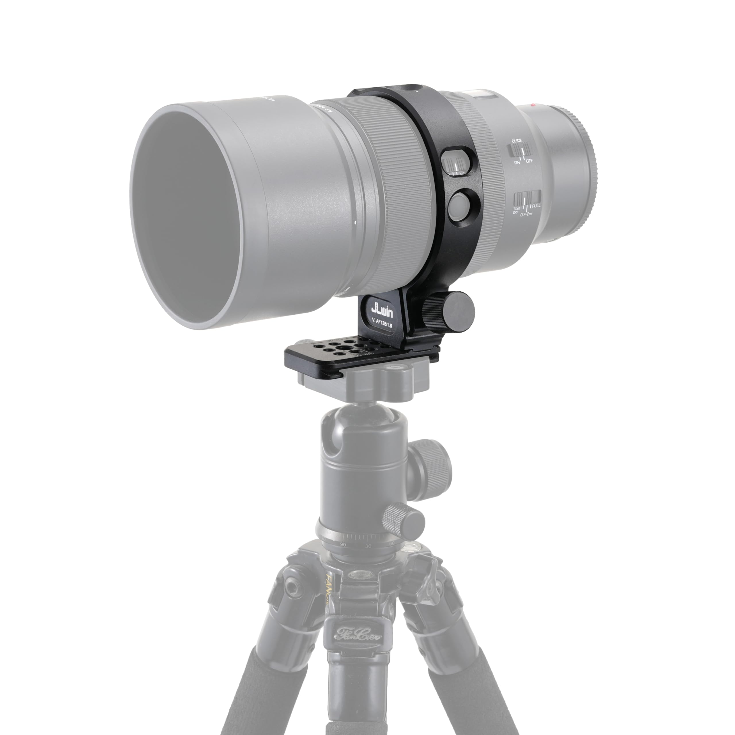 FOTGA Anillo de soporte de metal para trípode de 85 mm para objetivo Viltrox AF 135 mm F1.8 LAB FE/Z, inferior con trípode Arca Swiss placa de liberación rápida con tornillo de 1/4" y 3/8"