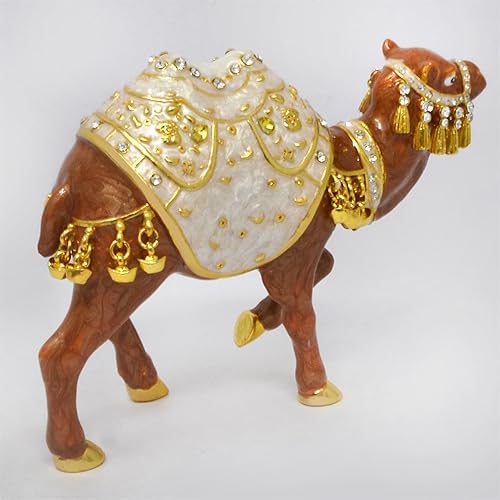 Miniatura 6 de Feng Shui Pure White Cash Flow Camel Good Fortune Luck Estatua Decoración del hogar (blanco)