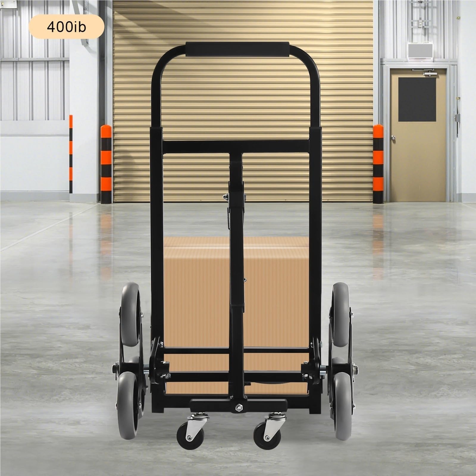 Carrello per carrello a mano pieghevole per carichi pesanti Carrello per arrampicata su scale Para manico telescopico, pieghevole in acciaio