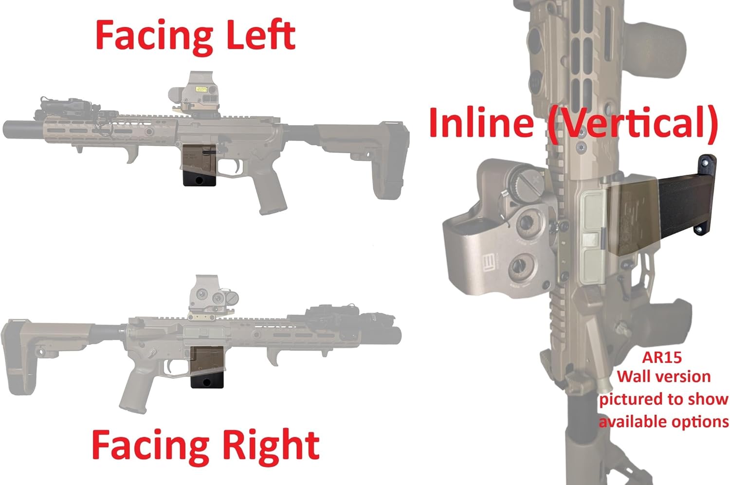 Hammy3DPrints Mount for Bergara B14 Short Action - Wall | Rifle Holder Storage Rack