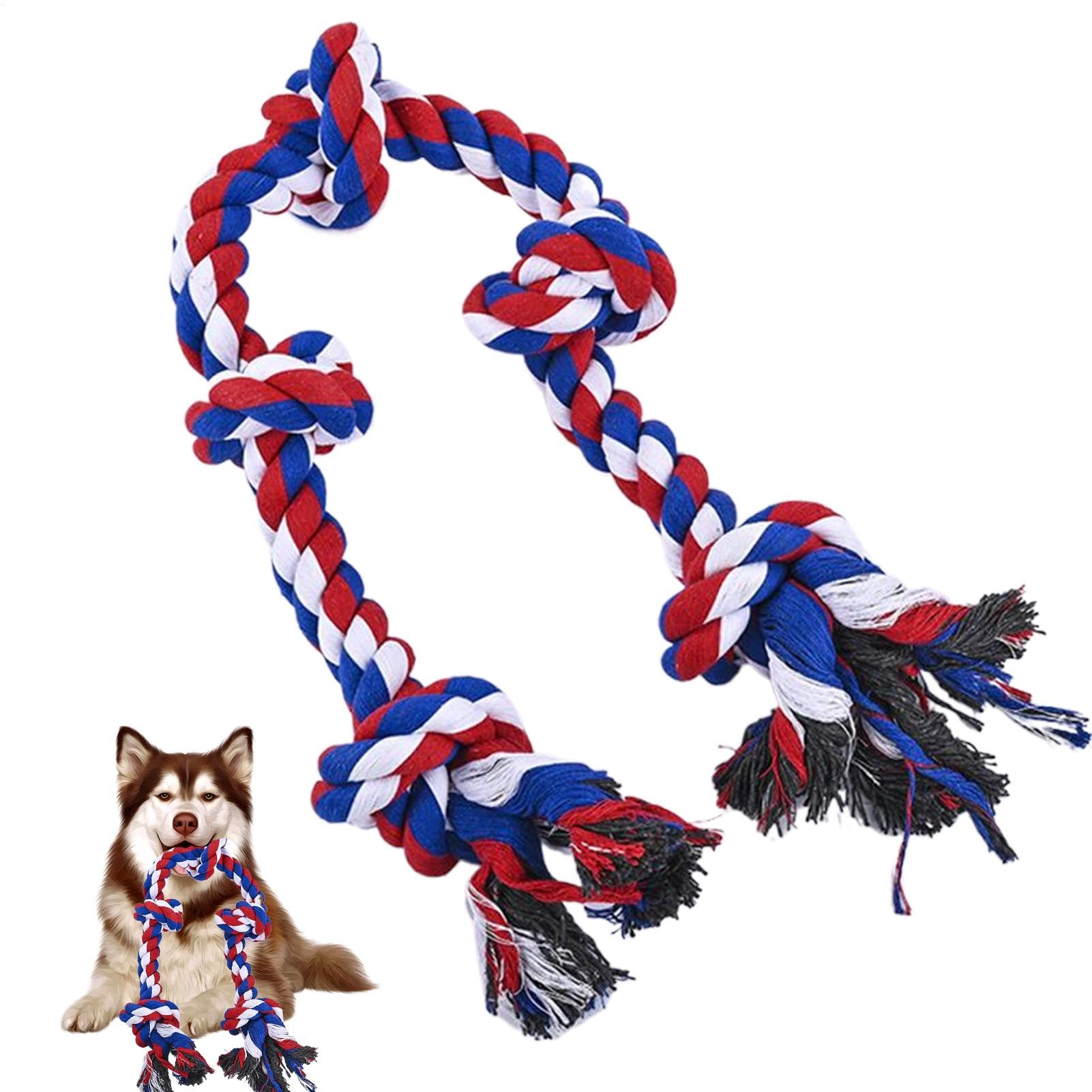 Corde pour chien et outil de dentition chiot pour nettoyer les dents