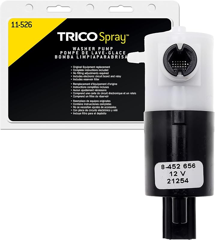 Bomba do lavador do para-brisa Trico 11-526 para Chrysler, Dodge, Jeep, Lincoln e Mercury – 1 unidade