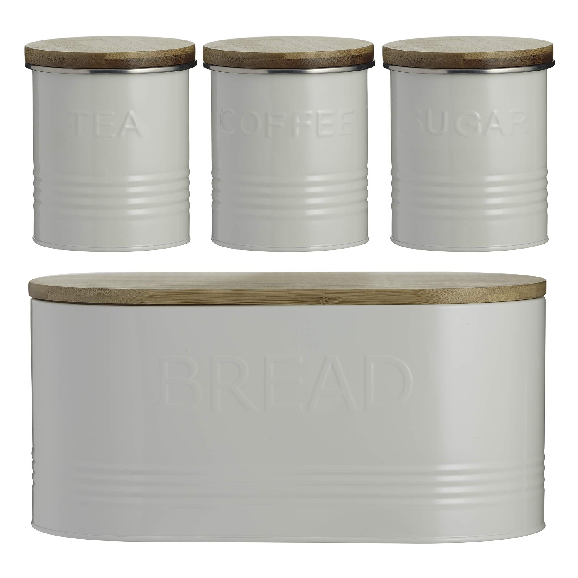 TyphoonEssentials 4 Piece Jar Set Cream, Set of 4
