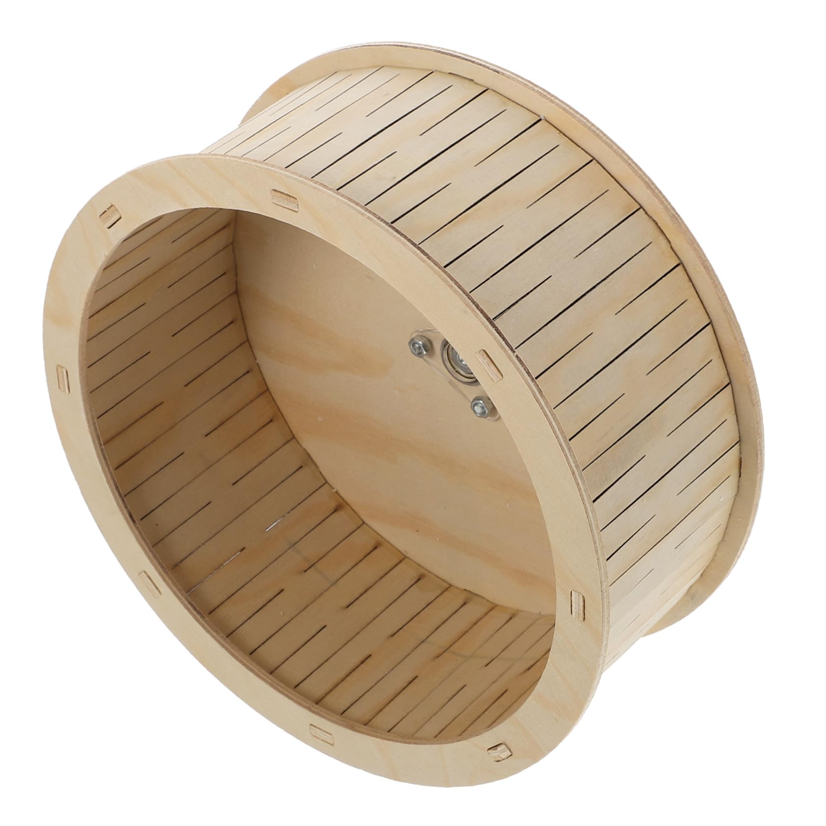 Cvutovo Wooden Hamster Running Wheel Silent Exercise Toy for Small Pets Chinchilla Guinea Pig Hamster Cage Accessory 8.7 Inch
