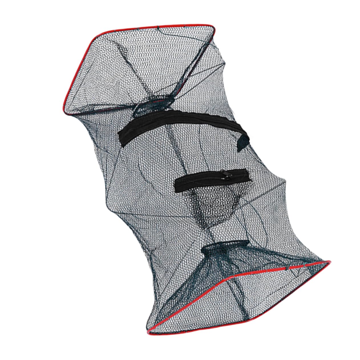 BCOATH Foldable Shrimp Bait Net Efficient Fishing for Crabbing Nylon Mesh Metal Construction