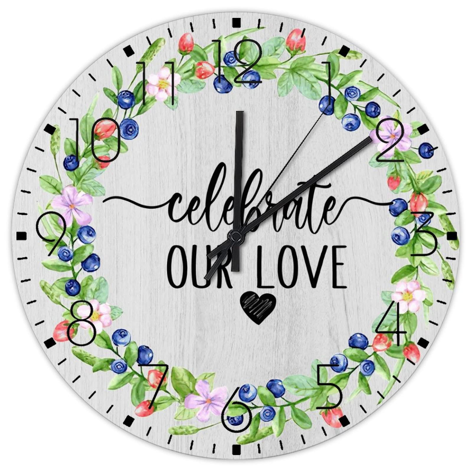 Horloge murale en bois sans tic-tac pour retrouver le sommeil
