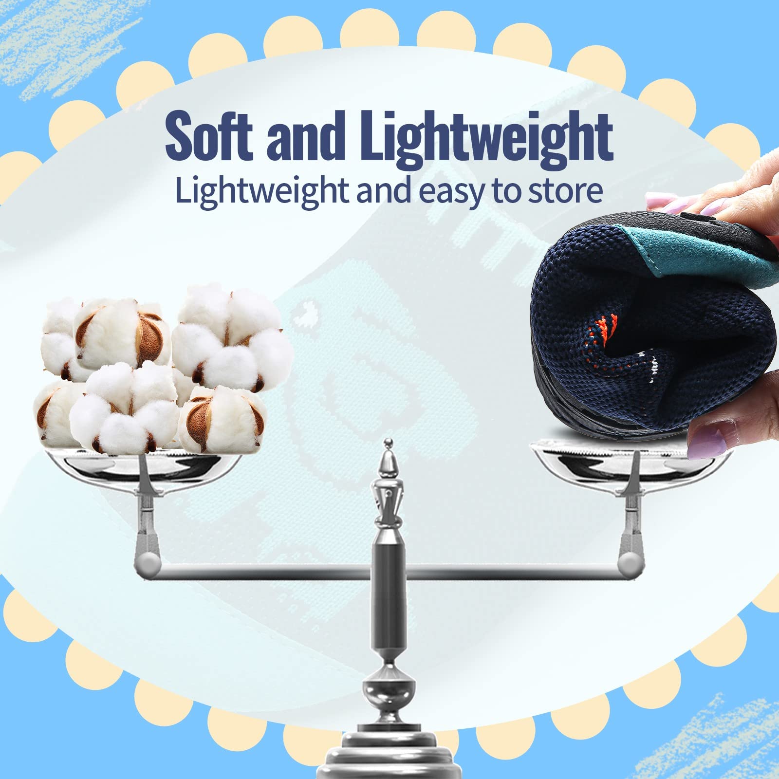 WateLves Pantofole per Bambini Unisex Scarpe a Magli Antiscivolo Ciabatte da Casa per danno la sensazione di camminare a piedi nudi Antiscivolo & Leggero