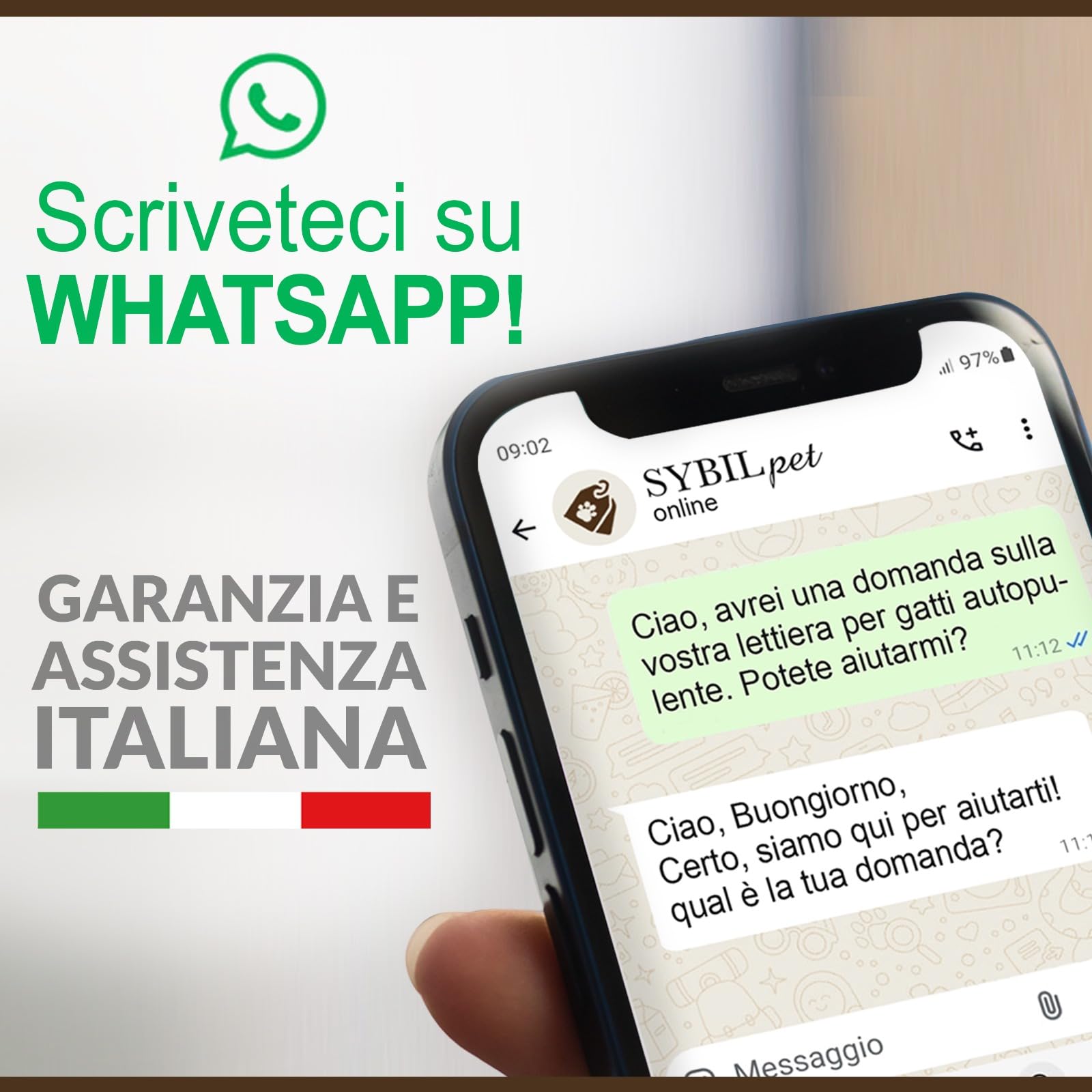 SYBILPET Lettiera Gatto Autopulente Automatica, Antiodore, Capacità Massima 72L con Monitoraggio App e Deodorante Sostituibile per un Ambiente Fresco e Privo di Odori.