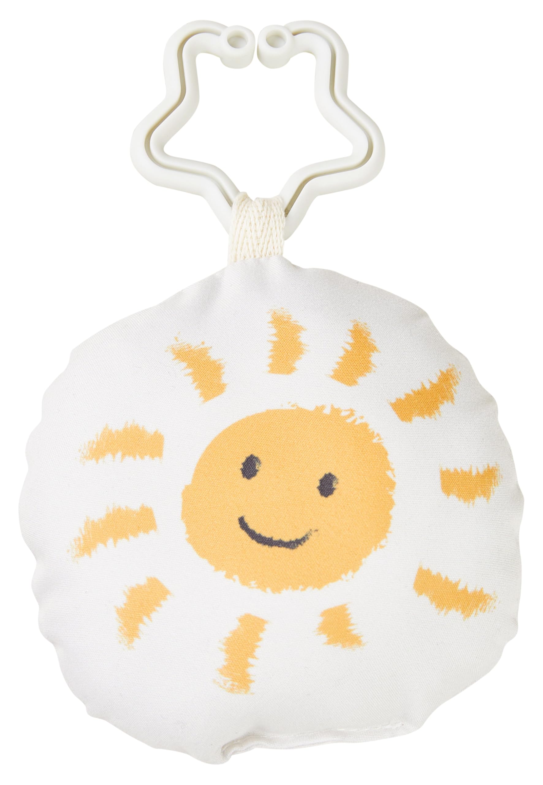 Sterntaler Spielbogen Fuchs Filou - Krabbeldecke mit Motivdruck - wattierte Spieldecke für Babys - Spielzeug abnehmbar - Knisterpapier, Rassel & Quietsche - Activity Decke 80x80cm, lichtgrau