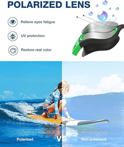 Miniatura 2 de ZIONOR Gafas de natación para niños, G1 MINI con protección UV, polarizadas, antivaho, para edades de 6 a 14 años