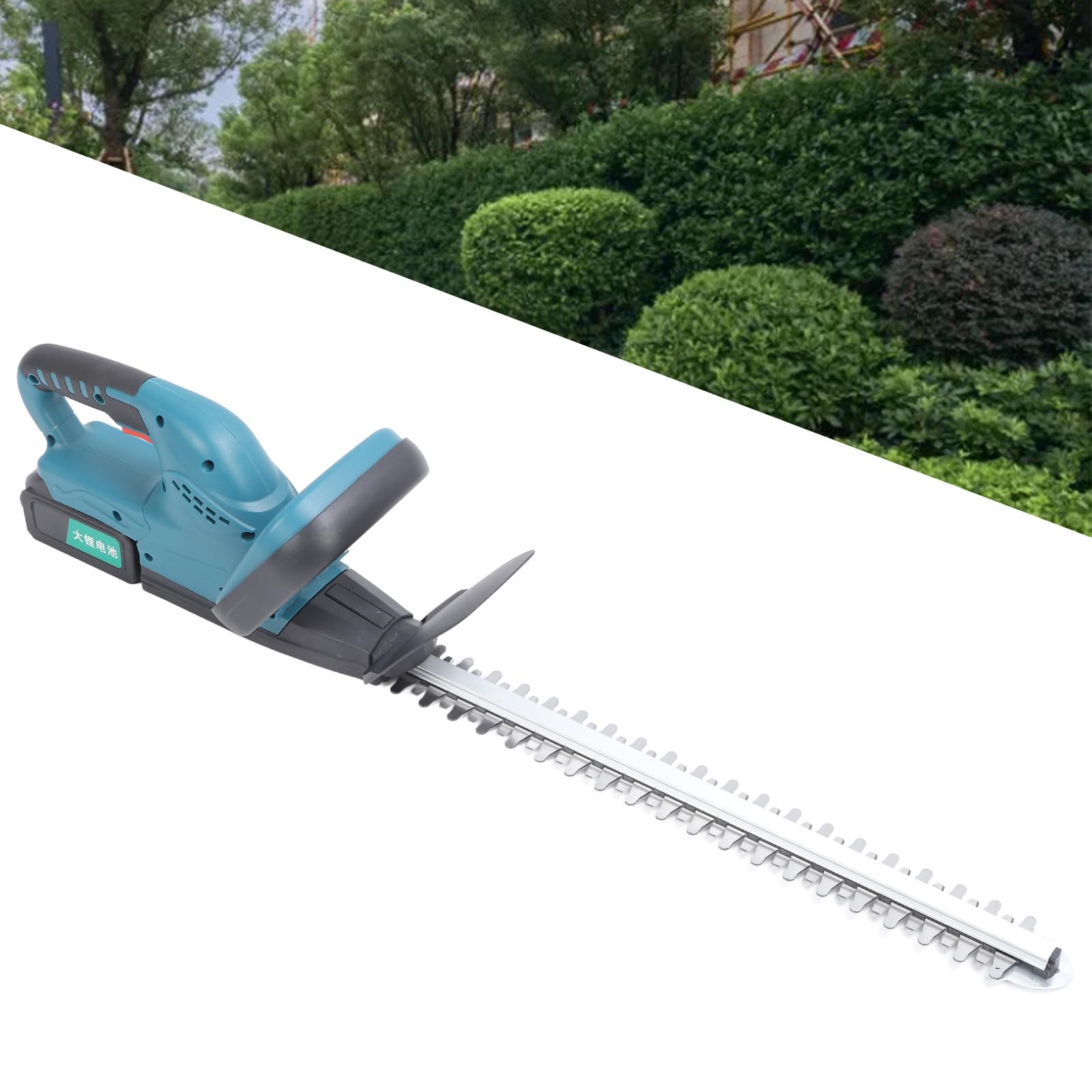 Taille-haie sans Fil Taille-haie électrique Coupe-Herbe portatif Action de 21 Pouces Poignée Ergonomique à poignée Souple Batterie 4000Mah pour la Taille des Arbres, des arbustes