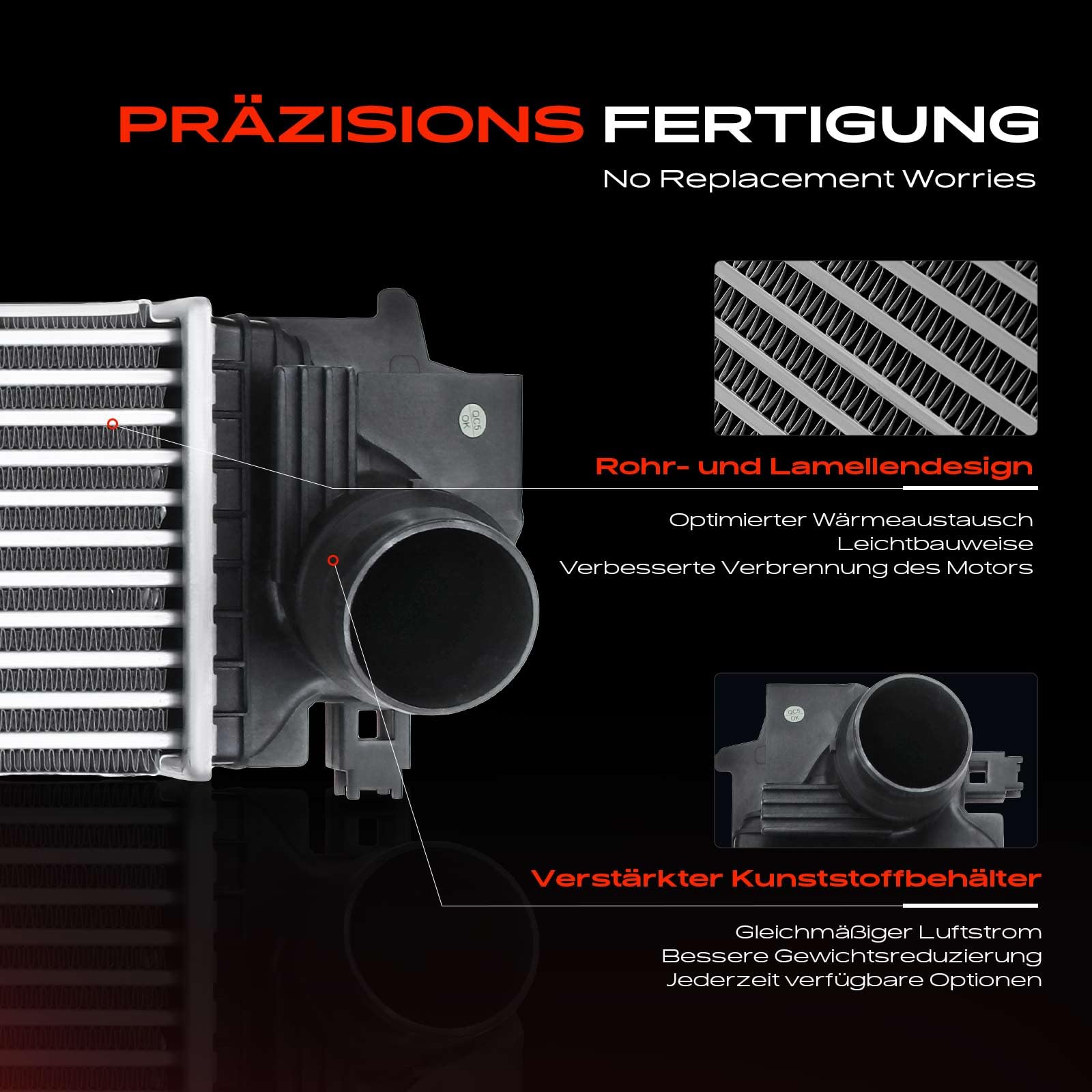 Frankberg Klimatyzator turbosprężarki do ładowania, kompatybilny z 1 F40, 116, 118, 120, 2019, dzisiaj, X1, F48, sDrive16, sDrive18, sDrive20, 2014-Heute M.i.n.i F55 Cooper One 2013-Dzisiaj