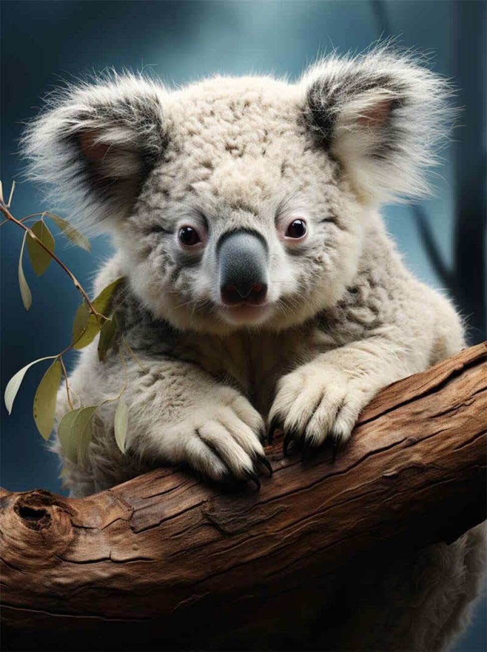 AxiangziK Animal DIY Rug Making Kit Cartoon Koala Latch Hook Rug Kits for Beginners DIY Needlework Crocheting Tapestry Kit Home Decor 39x55in