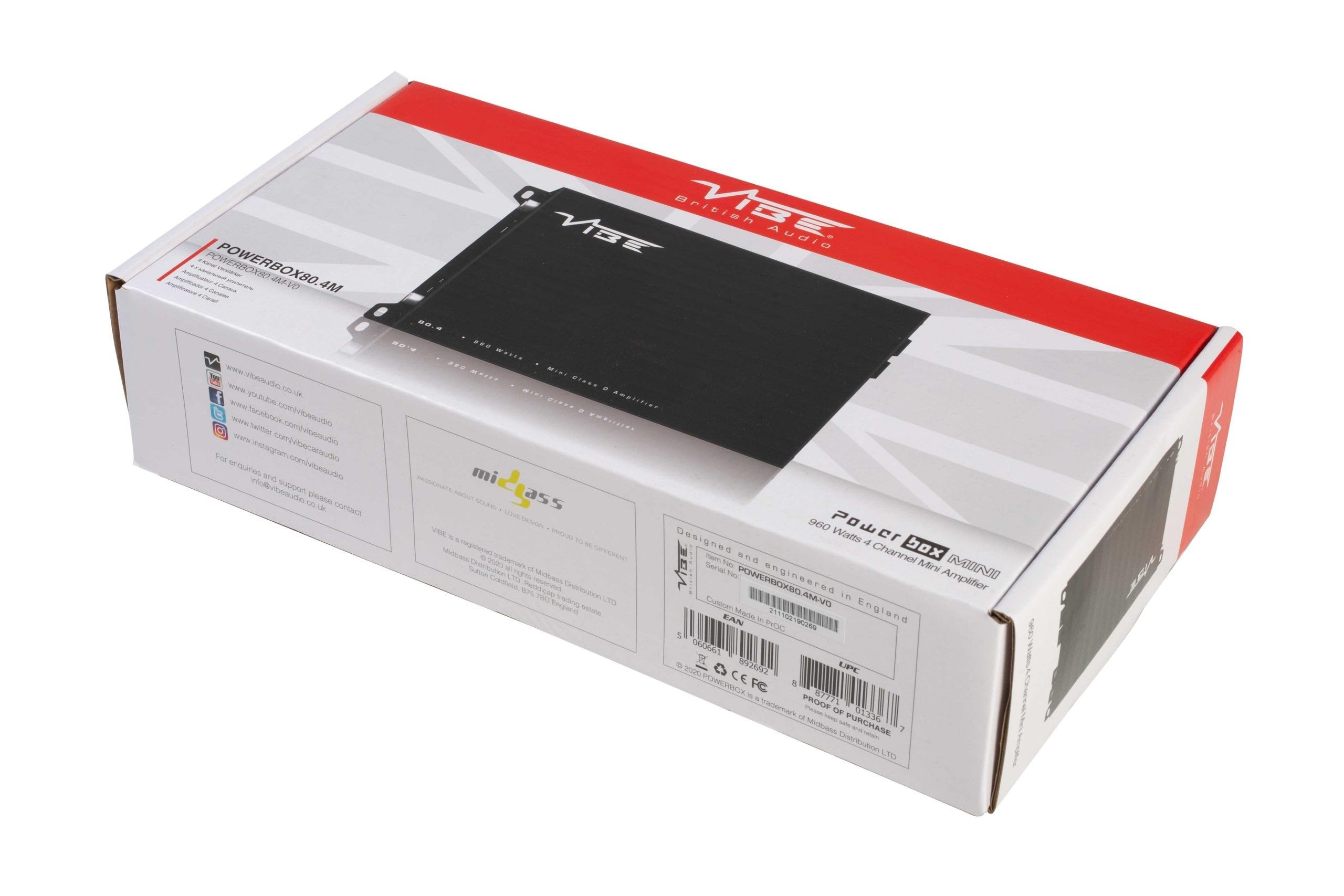 POWERBOX80.4M-V0-4-kanałowy wzmacniacz klasy D