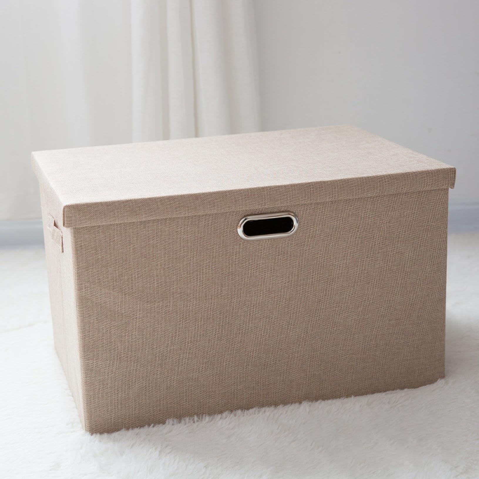 Amazon｜ふた付き 収納ボックス 37*27*26 幅44×奥行29×高さ27cm 取っ手