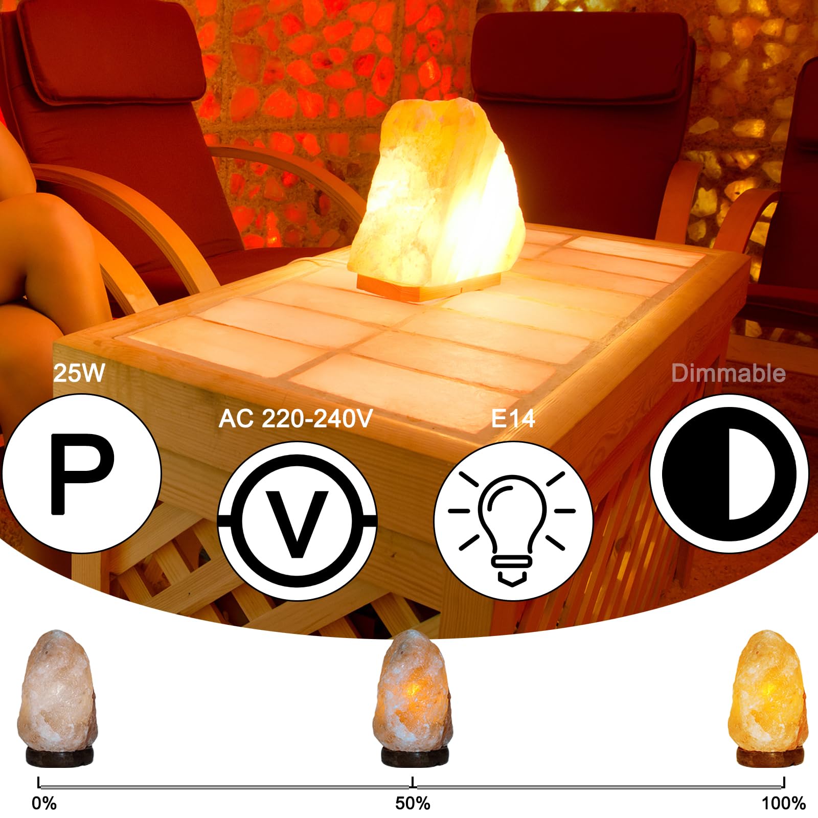 4 stuks kabels met schakelaar en EU-stekker, E14 lampfitting voor zoutlamp, 1,8 m kabel, stekkeradapter, lampstandaard voor keuken, kantoor, woonkamer, kinderkamer (wit