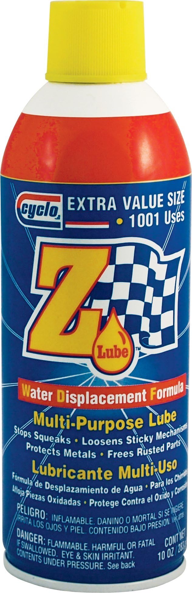 Niteo Products Cyclo Z Lube Multi-Purpose Lubricant, Aerosol Spray, 10 fl oz, Case of 12