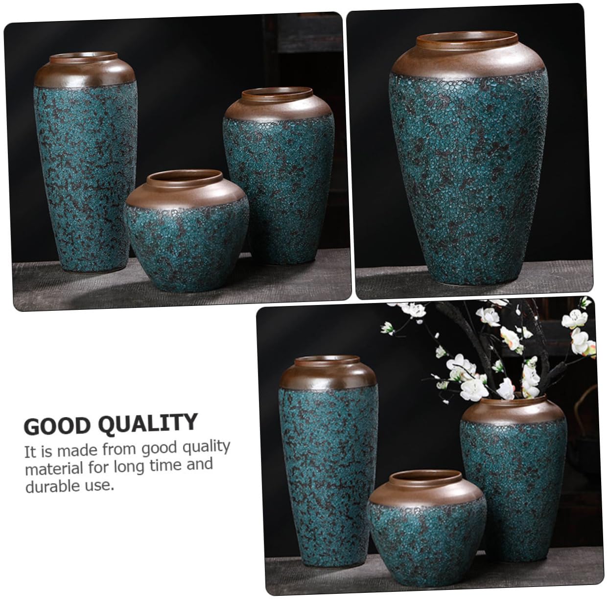 ABOOFAN Vaso in Ceramica Per Fiori Vaso Da Tavolo Per Casa Contenitore Decorativo Per Piante Design Semplice e Pratico
