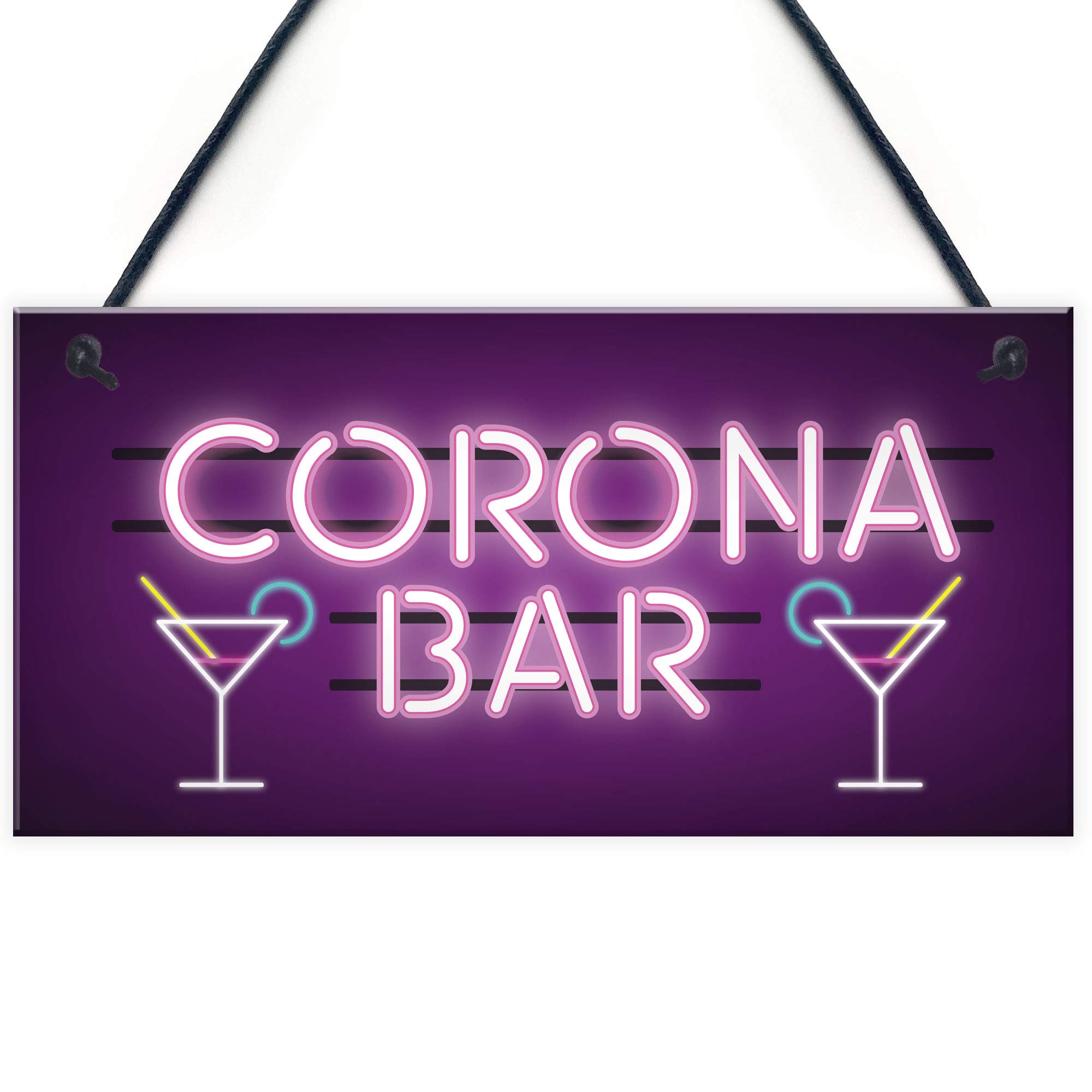 Red Ocean Funny Bar Signs Quarantine Gifts Novelty Home Bar Decor Man Cave Gift For Him