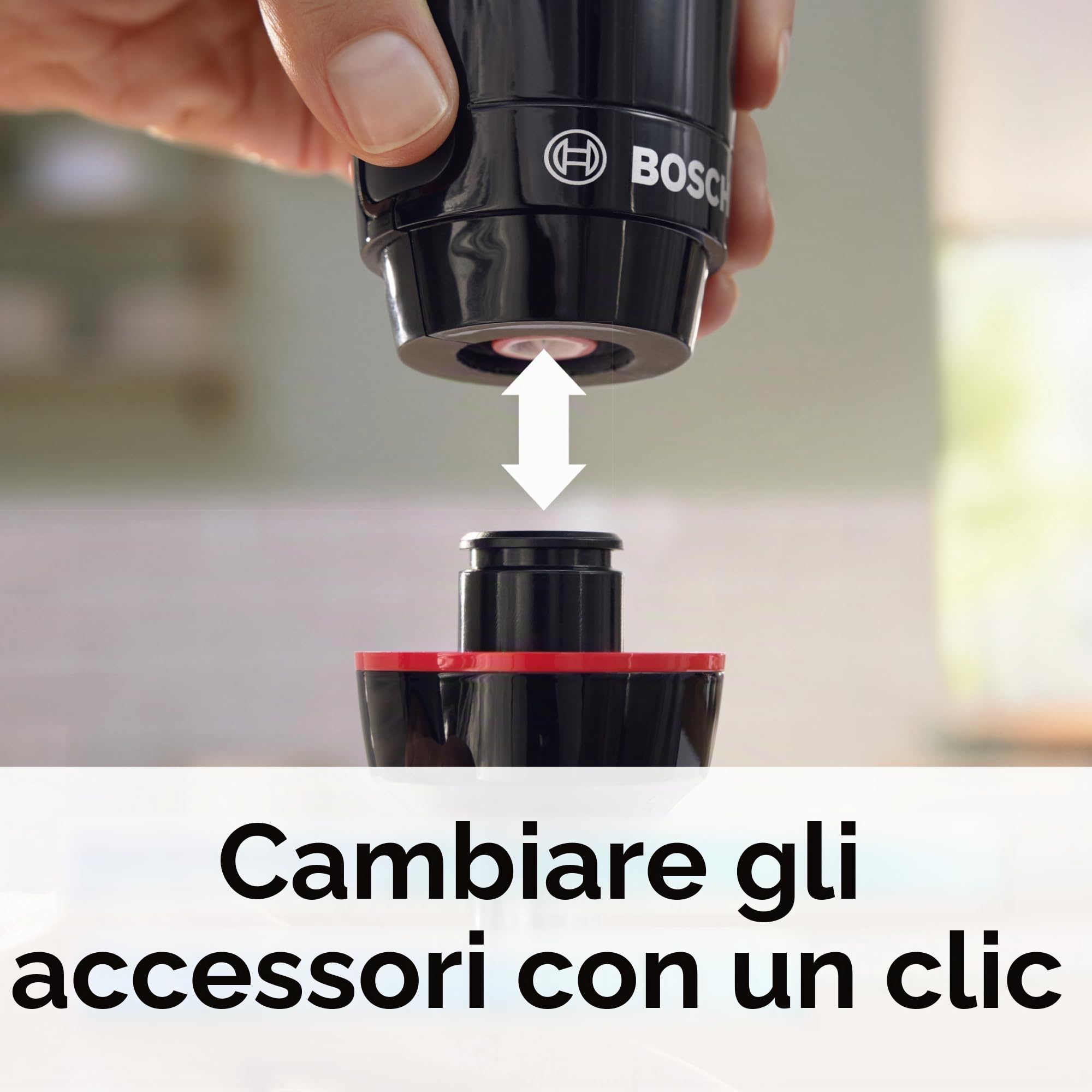 Bosch Serie 4 , Frullatore a immersione, ErgoMaster, 1000 W, Nero, antracite MSM4B6V2 (Bosch MSM4B6V2 Stabmixer ErgoMaster Se)