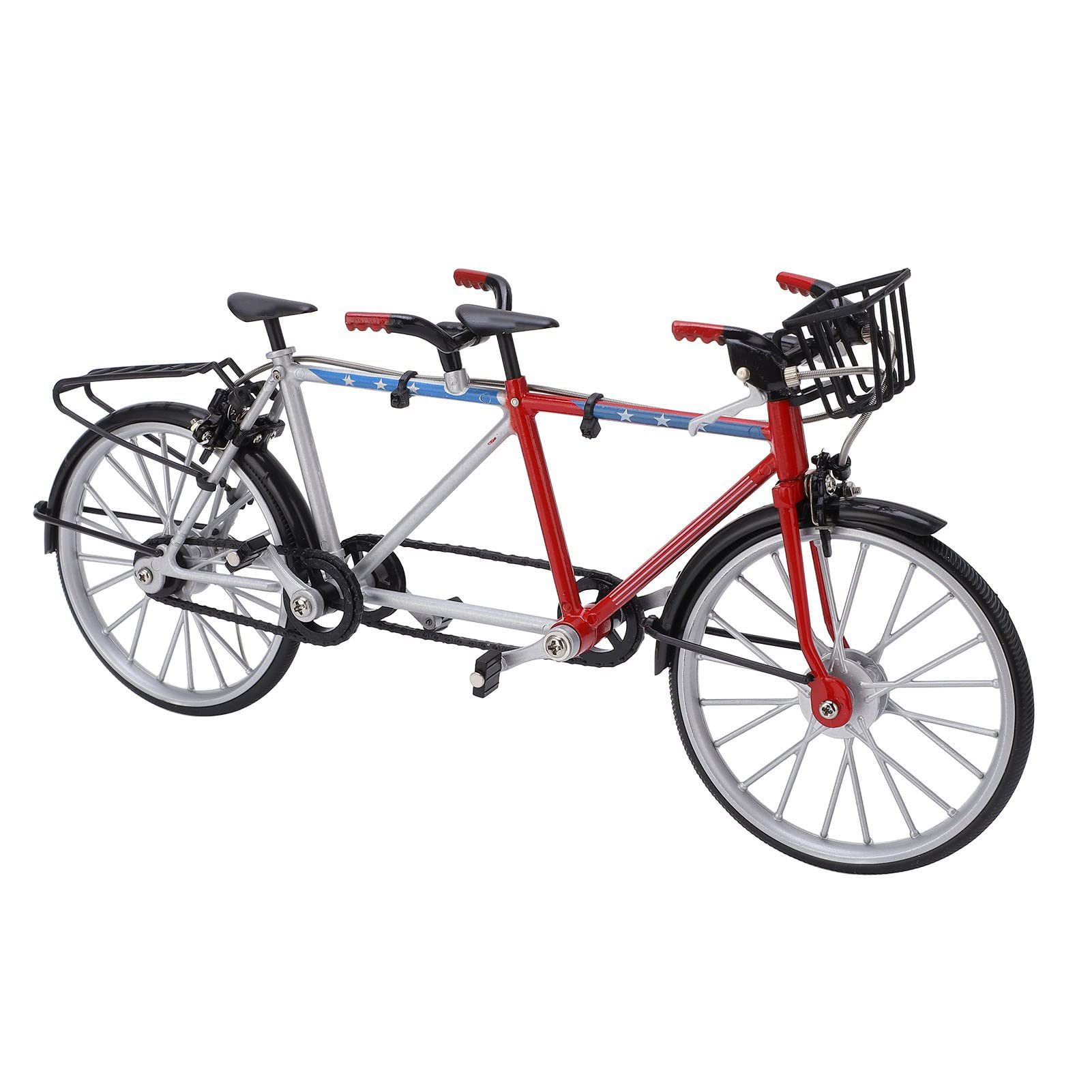 Simulation Tandem, Collections 1/10 Miniature Toys Tandem Model for Home Decors for Boys Girls