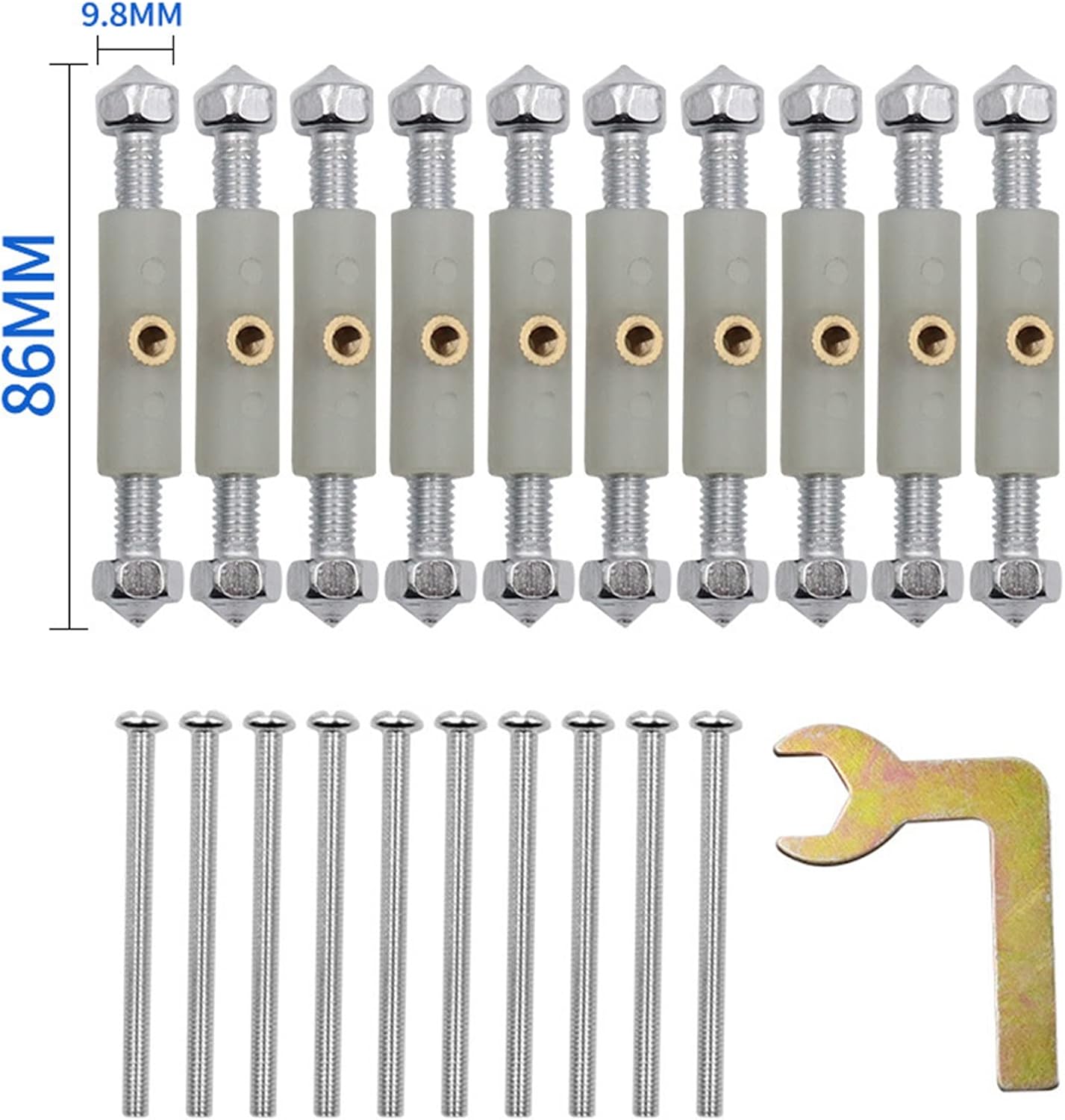 Cassette Screws Support Rod Kit Rust Resistant Repair Device for Wall Switch 86 Round