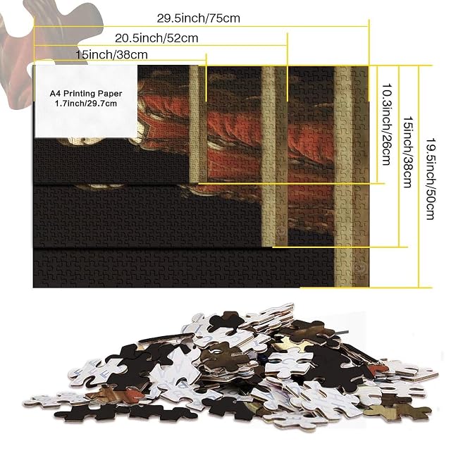 Foto 5 de 7 de Leonardo Da Vinci Puzzle 1000 Piezas, Rompecabezas Adultos, Puzzle Madera, Juguetes Adolescente