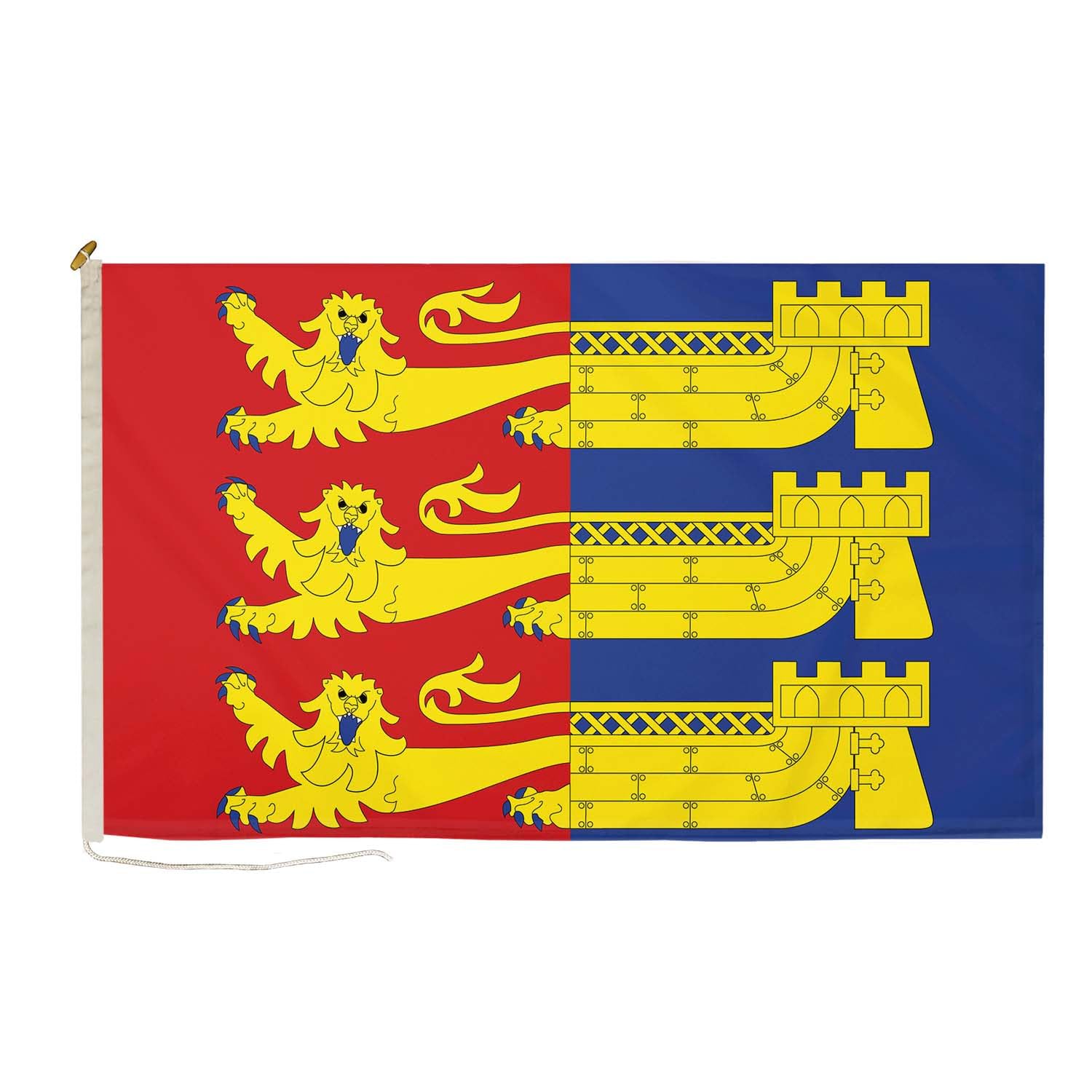 DuraFlag Cinque Ports Style B Flag 3ft x 2ft Premium Quality with Rope & Toggle, Durable Polyester Construction, Reinforced Edges, Suitable for Military Heritage Displays and Outdoor Flagpoles