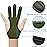 Seektop Archery Gloves Shooting Hunting Leather Three Finger Protector for Youth Adult Beginner (Green, M)