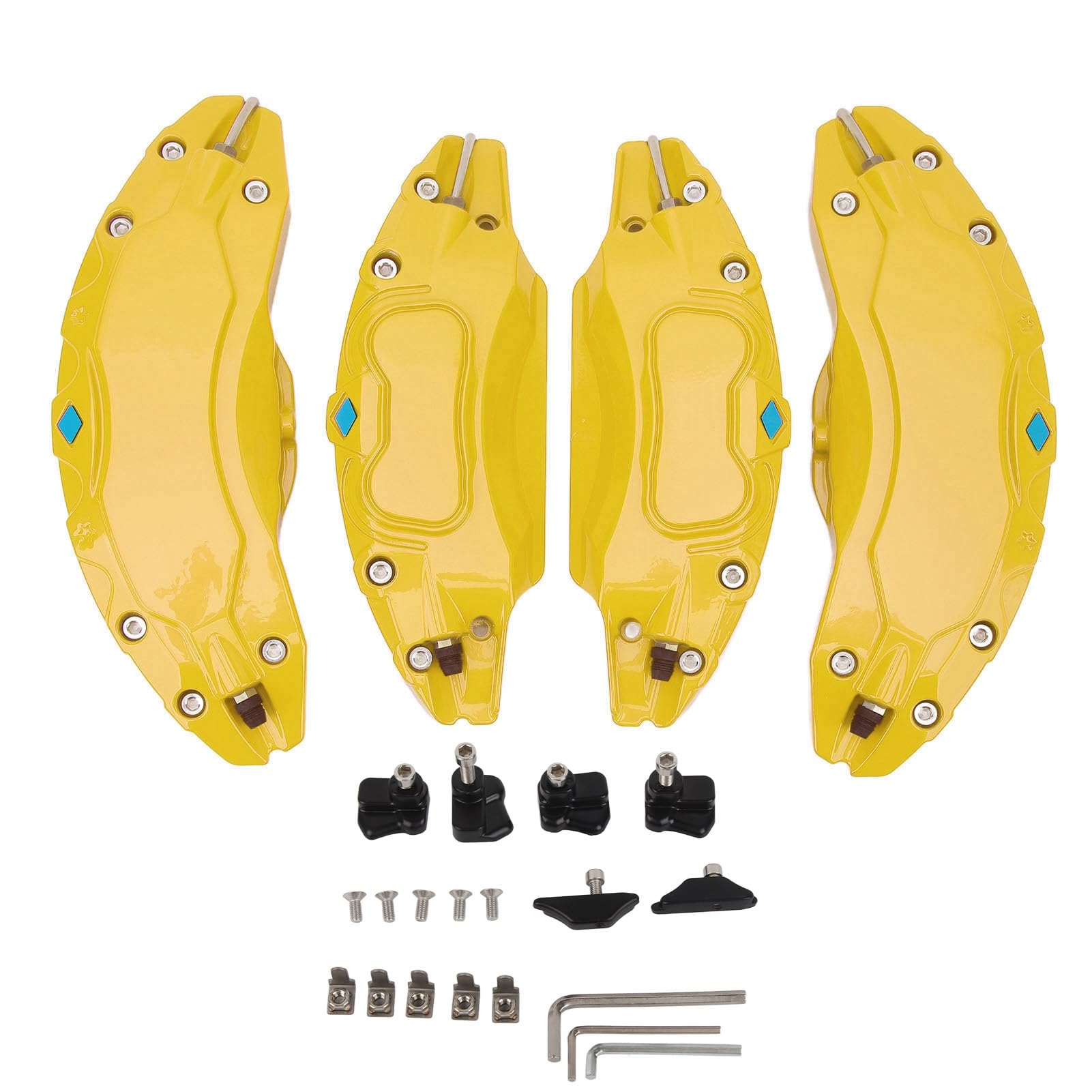 Juego de Protectores de Freno de Disco de Aluminio para Modelos 19 y 20 Pulgadas con Disipación Térmica Cubierta de Pinza para Coche para Deportivo, Estilo, Conducción Urbana
