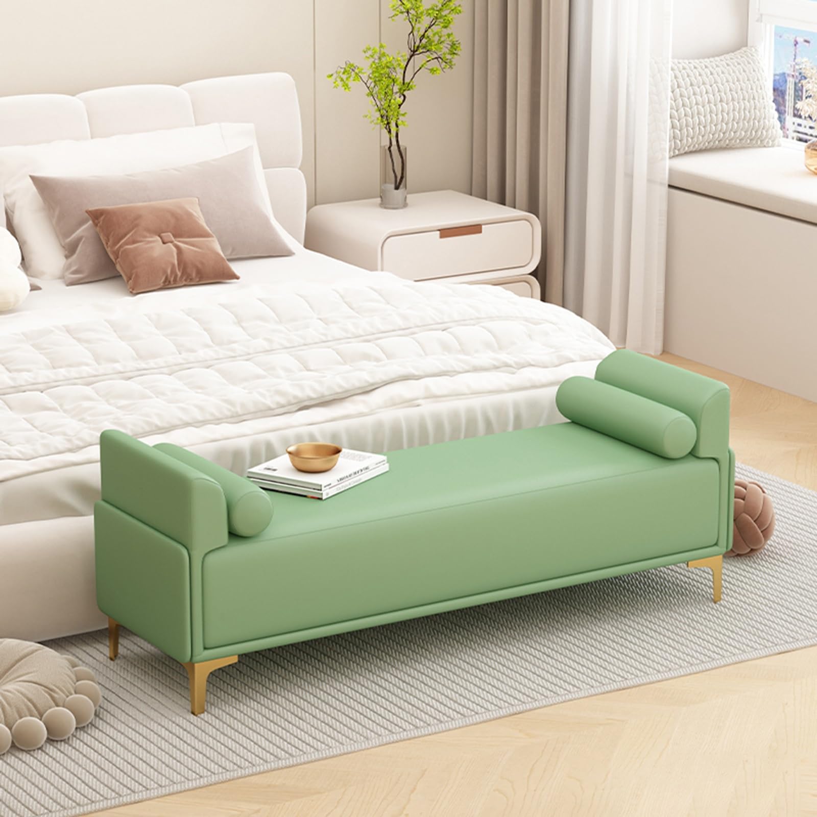 Banc à chaussures avec rangement caché idéal pour un couloir ou salon design