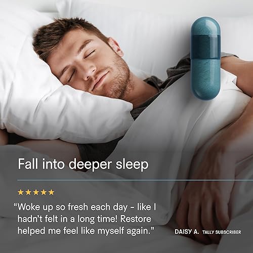 Miniatura 3 de Tally Health Suplemento para restaurar el sueño  Apoya el envejecimiento saludable con L-teanina y apigenina  Duerme más rápido y profundamente con