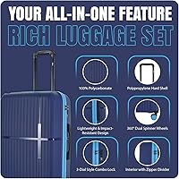 Amazon.com | Mirage Gala 3 Piece Hardside Expandable Luggage Set
