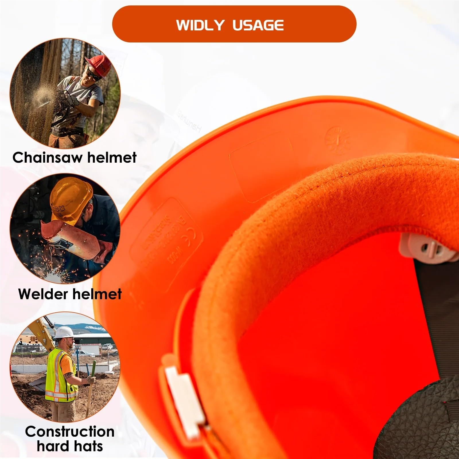 10 Packungen Schutzhelm Schweißband Liner Helm Schweißen Antitranspirant Gürtel Baumwolle Liner Wiederverwendbare Accessoriess