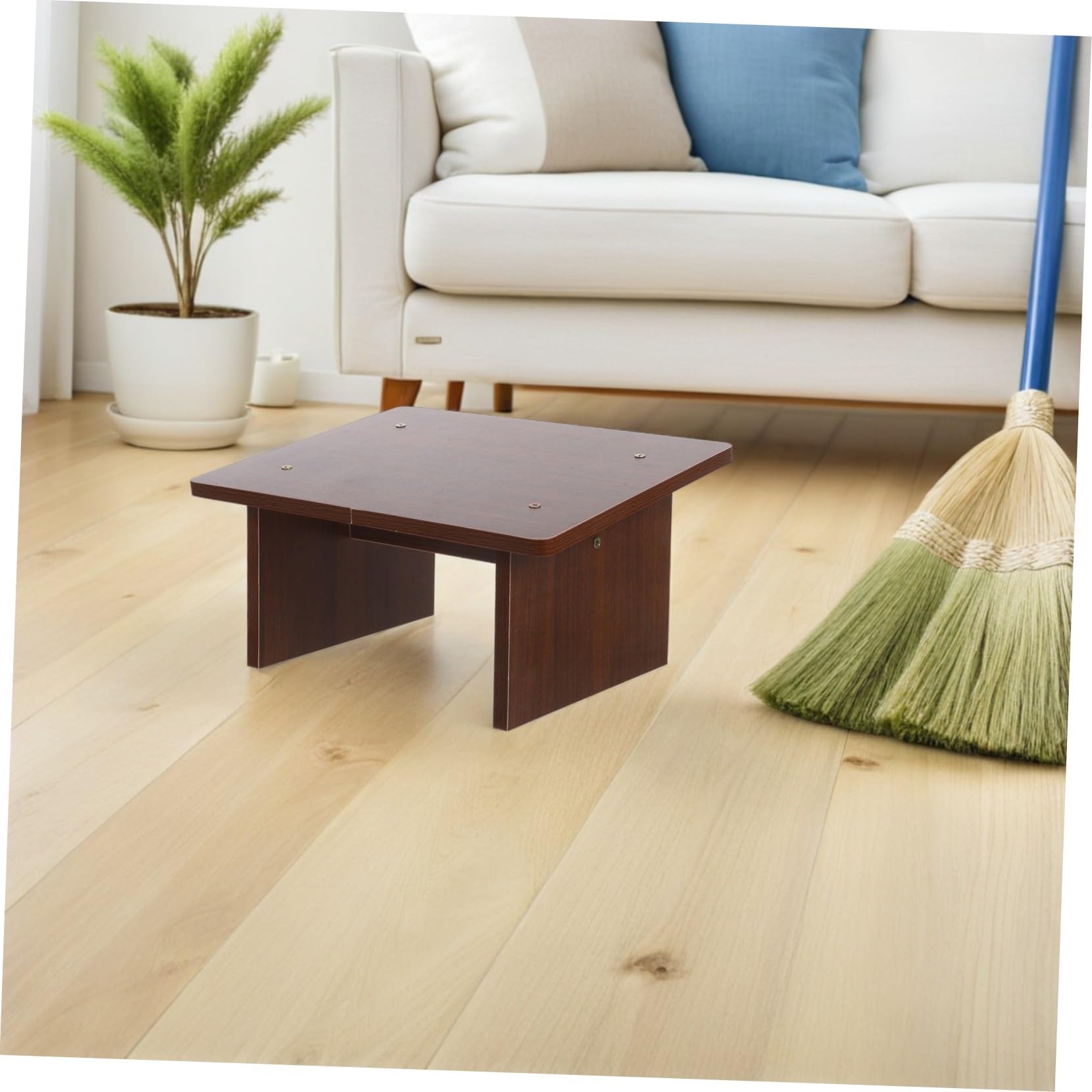 Poggiapiedi in Legno Supporto Ergonomico per Piedi Sotto Scrivania Poggiagambe Antiscivolo per Ufficio e Casa Design Inclinato Compatto