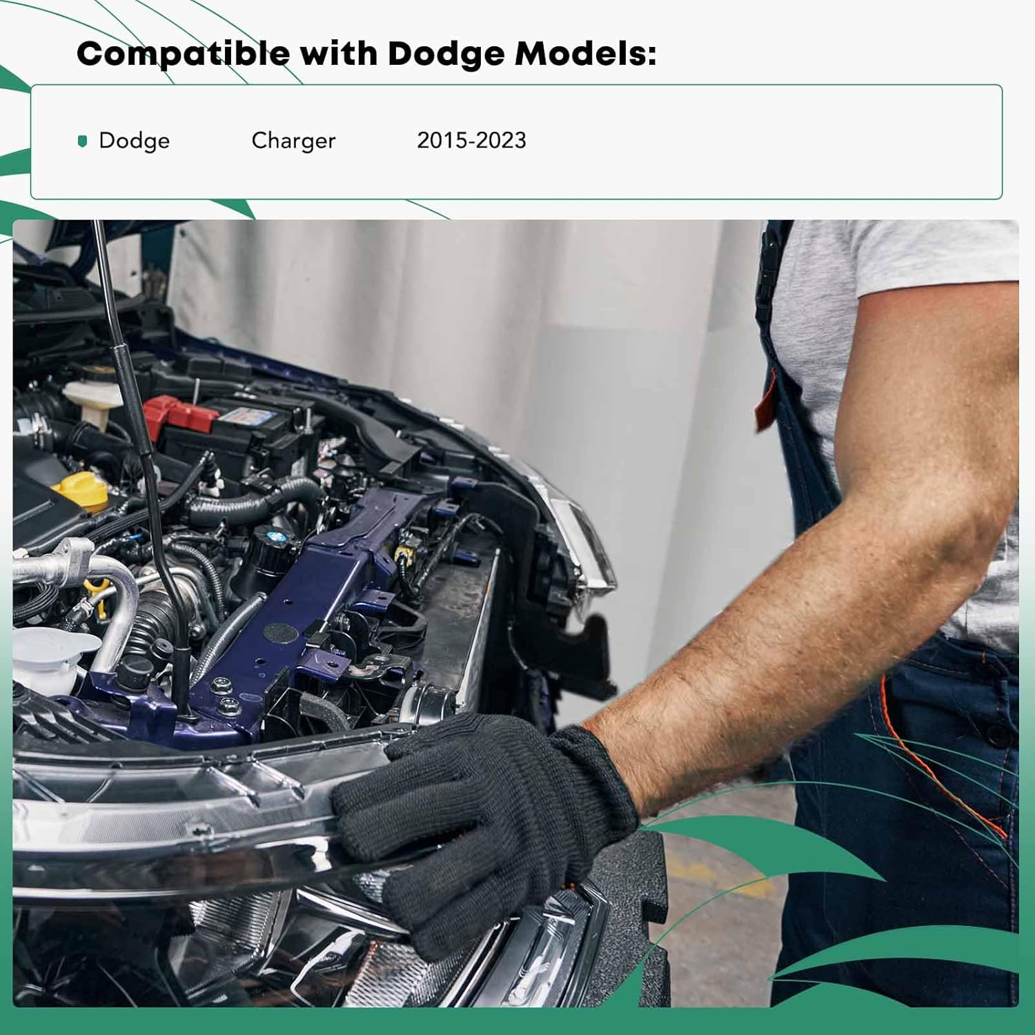 YHTAUTO Radiator Support Upper Tie Bar Compatible with 2015-2022 Dodge Charger, Radiator Support Core Assembly