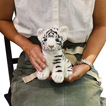 Amazon.co.jp: HANSA コホワイトタイガー No.3420 18cm 6歳以上 : おもちゃ