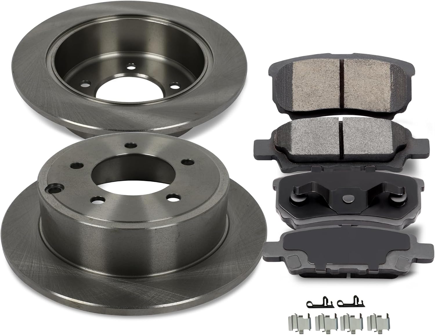 SCITOO Rear 10.31" Brake Pads and Rotors Kits Fit For Chrysler 200 / Sebring,For Dodge Avenger/Caliber,For Jeep Compass 2007-2017,For Jeep Patriot 2007-2017,For Mitsubishi Lancer 2008-2016